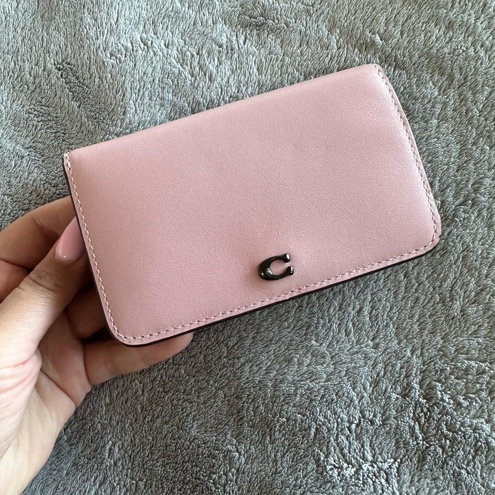 Coach Slim Card Case - Carnation